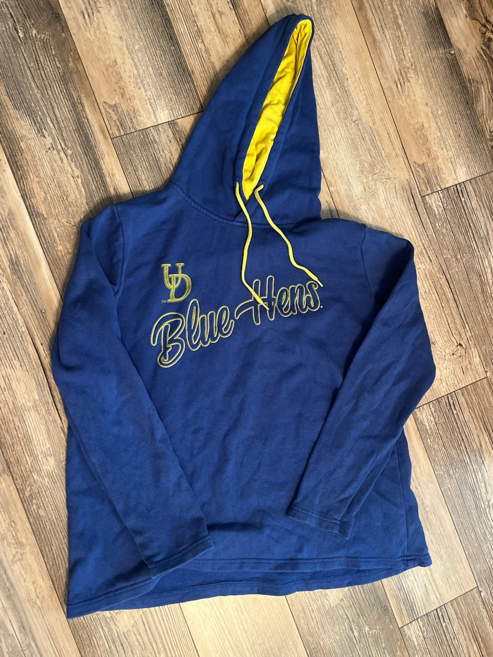 Blue & Yellow UD Hoodie - 'Blue Hens' Graphic